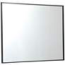 30-in W x 40-in H Metal Frame Rectangle Wall Mirror in Black