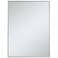 30-in W x 40-in H Metal Frame Rectangle Wall Mirror in Silver