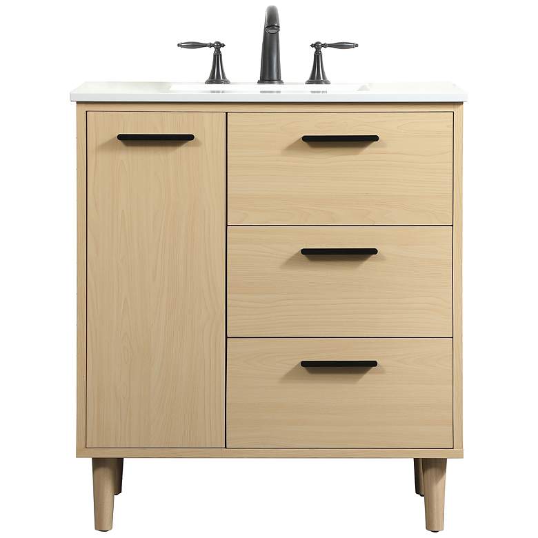 Image 4 30 Inch Bathroom Vanity In Maple more views