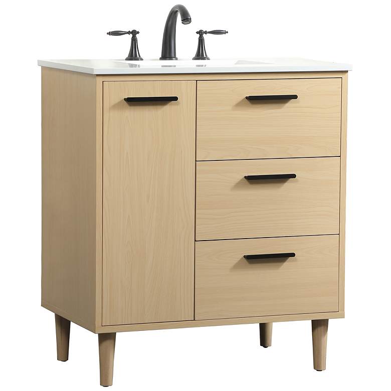 Image 5 30 Inch Bathroom Vanity In Maple more views
