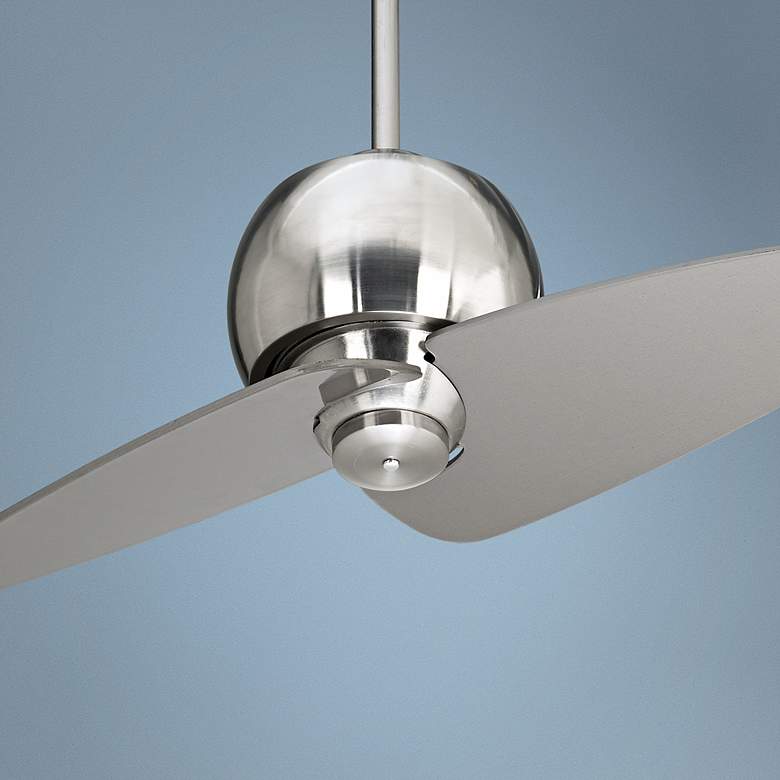 Image 1 30 inch Entity Brushed Nickel Damp Location Ceiling Fan