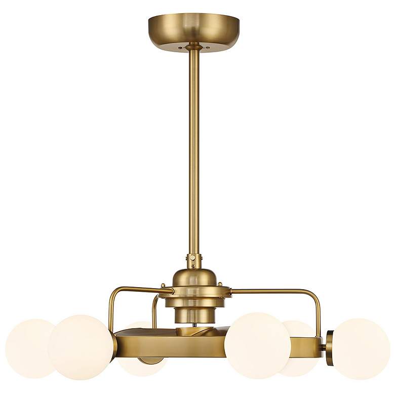 Image 1 30" Gibson Warm Brass LED Fandelier