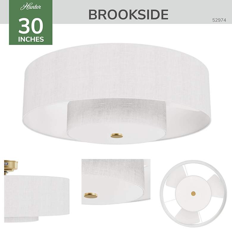 Image 4 30" Heritage Fresh White and Luxe Gold LED Fandeier more views