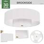 4_30" Heritage Fresh White and Luxe Gold LED Fandeier more views