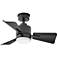 30" Hinkley Atom Matte Black LED Ceiling Fan with Remote