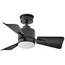 2_30" Hinkley Atom Matte Black LED Ceiling Fan with Remote more views