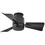 4_30" Hinkley Atom Matte Black LED Ceiling Fan with Remote more views