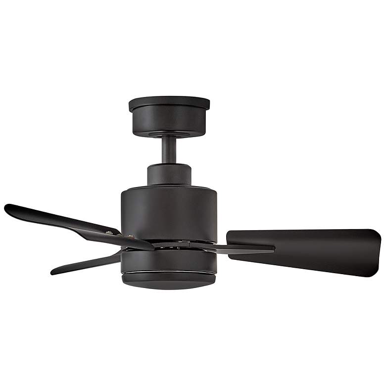 Image 5 30" Hinkley Atom Matte Black LED Ceiling Fan with Remote more views