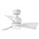 30" Hinkley Atom Matte White LED Ceiling Fan