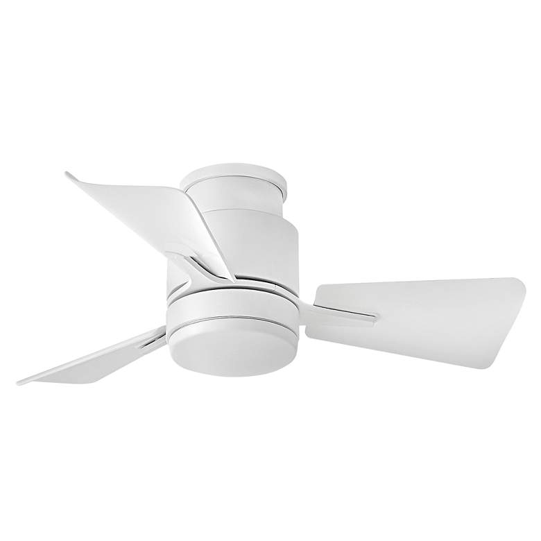 Image 4 30" Hinkley Atom Matte White LED Ceiling Fan more views