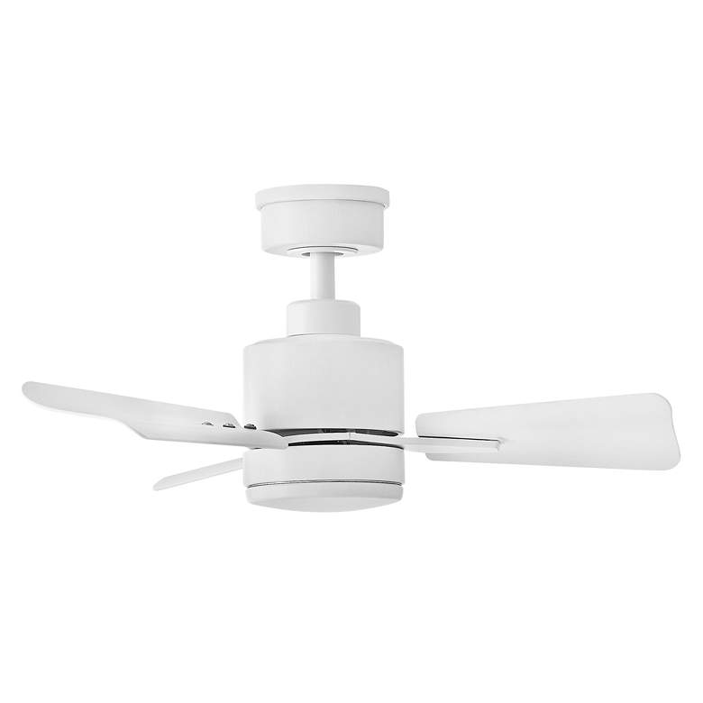 Image 5 30" Hinkley Atom Matte White LED Ceiling Fan more views