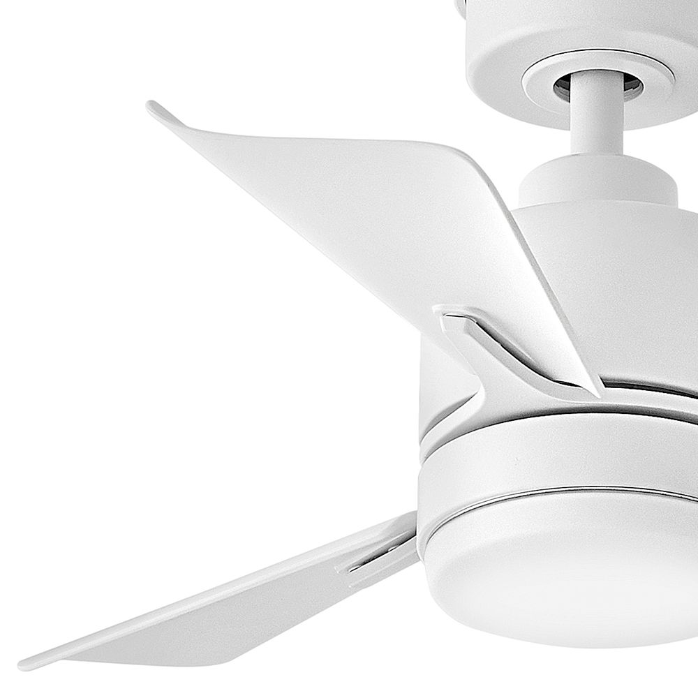 30" Hinkley Atom Matte White LED Ceiling Fan