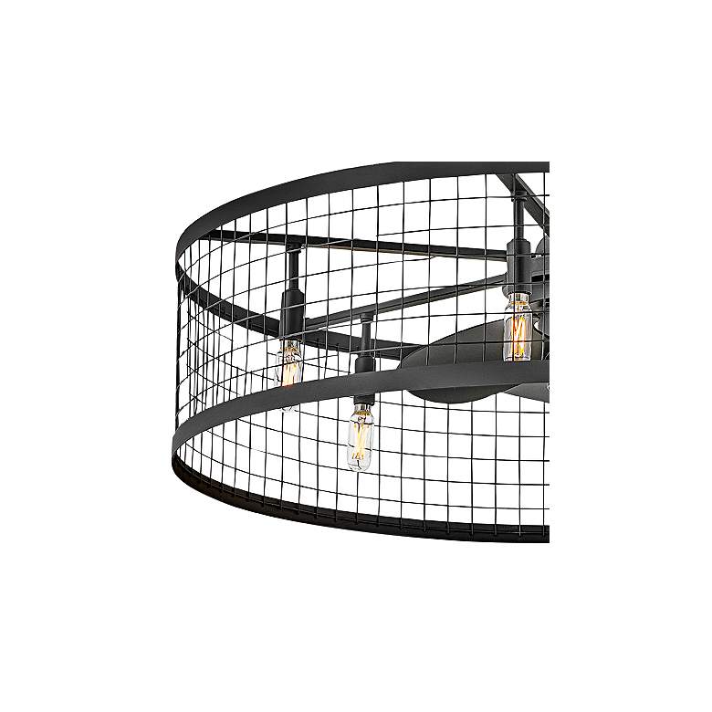 Image 4 30" Hinkley Finnigan Matte Black LED Fandelier Ceiling Fan with Remote more views