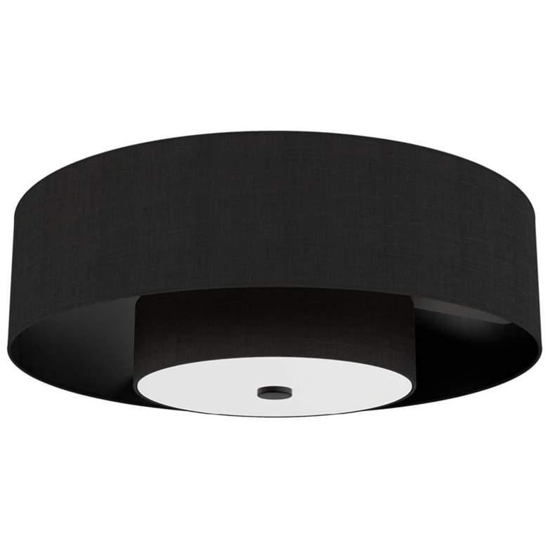 Image 2 30" Hunter Brookside Matte Black LED Fandelier