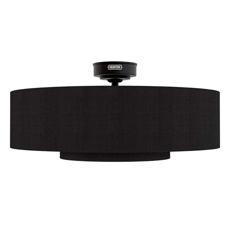 Image 5 30" Hunter Brookside Matte Black LED Fandelier more views