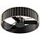 30" Hunter Vault Matte Black Brass Round Caged Ceiling Fan