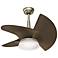 30" Orchid Pewter Revival - Walnut LED Damp Ceiling Fan