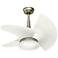 30" Orchid Pewter Revival - White LED Damp Ceiling Fan