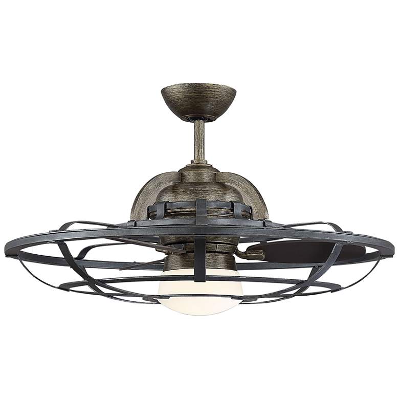 Image 5 30" Savoy House Alsace Reclaimed Wood LED Fan D lier Fan with Remote more views