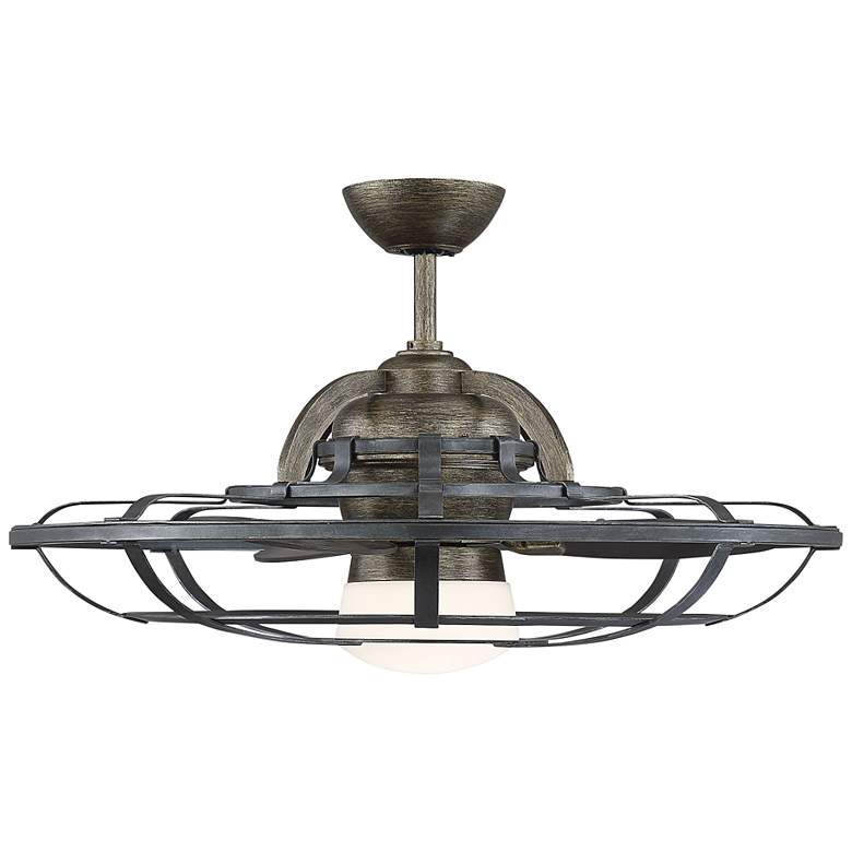 Image 6 30" Savoy House Alsace Reclaimed Wood LED Fan D lier Fan with Remote more views