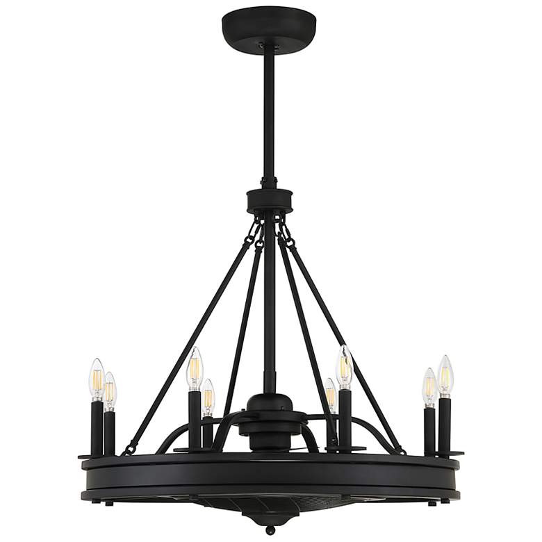 Image 2 30" Savoy House Lyon 8-Light Matte Black Fan D'Lier Ceiling Fan more views