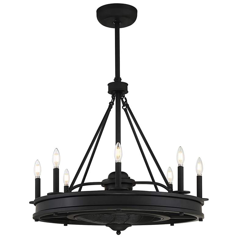 Image 5 30" Savoy House Lyon 8-Light Matte Black Fan D'Lier Ceiling Fan more views