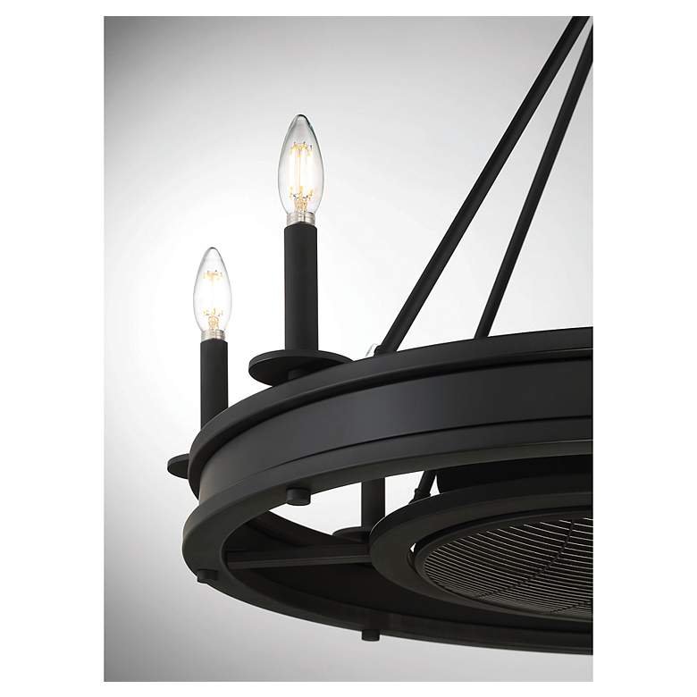 Image 6 30" Savoy House Lyon 8-Light Matte Black Fan D'Lier Ceiling Fan more views