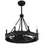4_30" Savoy House Lyon Matte Black 8-Light Fan D'lier more views