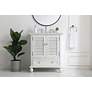 Thumbnail3 of 30 Inch Single Bathroom Vanity In Antique White more views