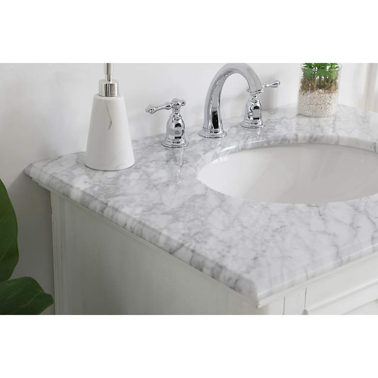 Image 6 30 Inch Single Bathroom Vanity In Antique White more views