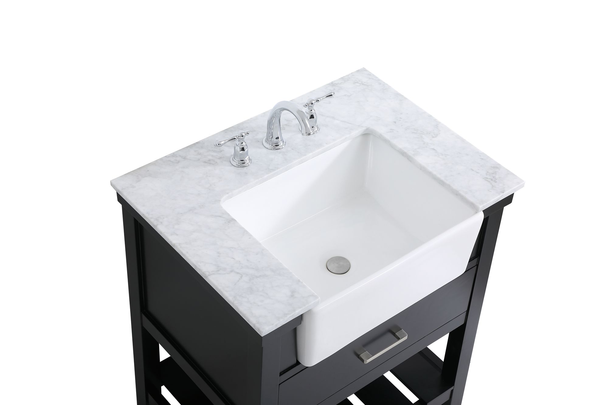 30 Inch Single Bathroom Vanity In Black
