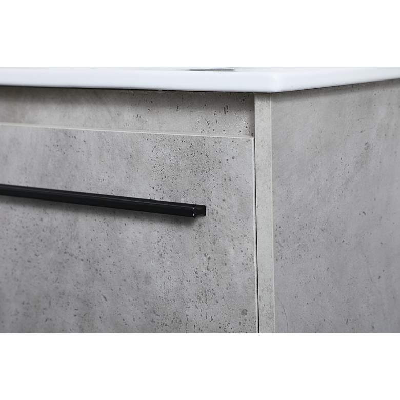 Image 6 30 Inch Single Bathroom Vanity In Concrete Grey more views