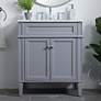 Thumbnail1 of 30 Inch Single Bathroom Vanity In Grey