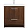 30 Inch Single Bathroom Vanity In Walnut