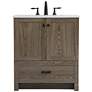 2_30 Inch Single Bathroom Vanity In Weathered Oak