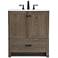 30 Inch Single Bathroom Vanity In Weathered Oak