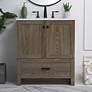 1_30 Inch Single Bathroom Vanity In Weathered Oak