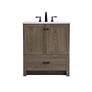 3_30 Inch Single Bathroom Vanity In Weathered Oak more views
