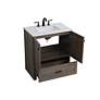 6_30 Inch Single Bathroom Vanity In Weathered Oak more views