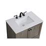 7_30 Inch Single Bathroom Vanity In Weathered Oak more views