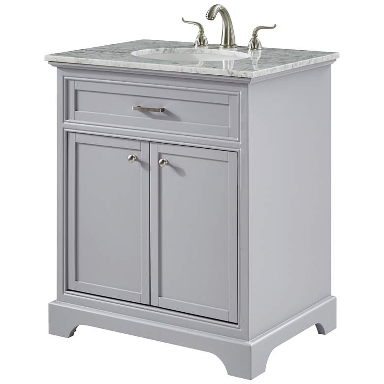 Image 1 30 Inch Single Bathroom Vanity Set In Light Grey