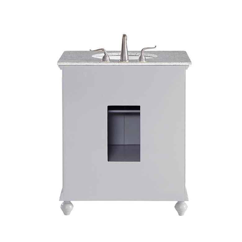 Image 3 30 Inch Single Bathroom Vanity Set, Light Grey more views