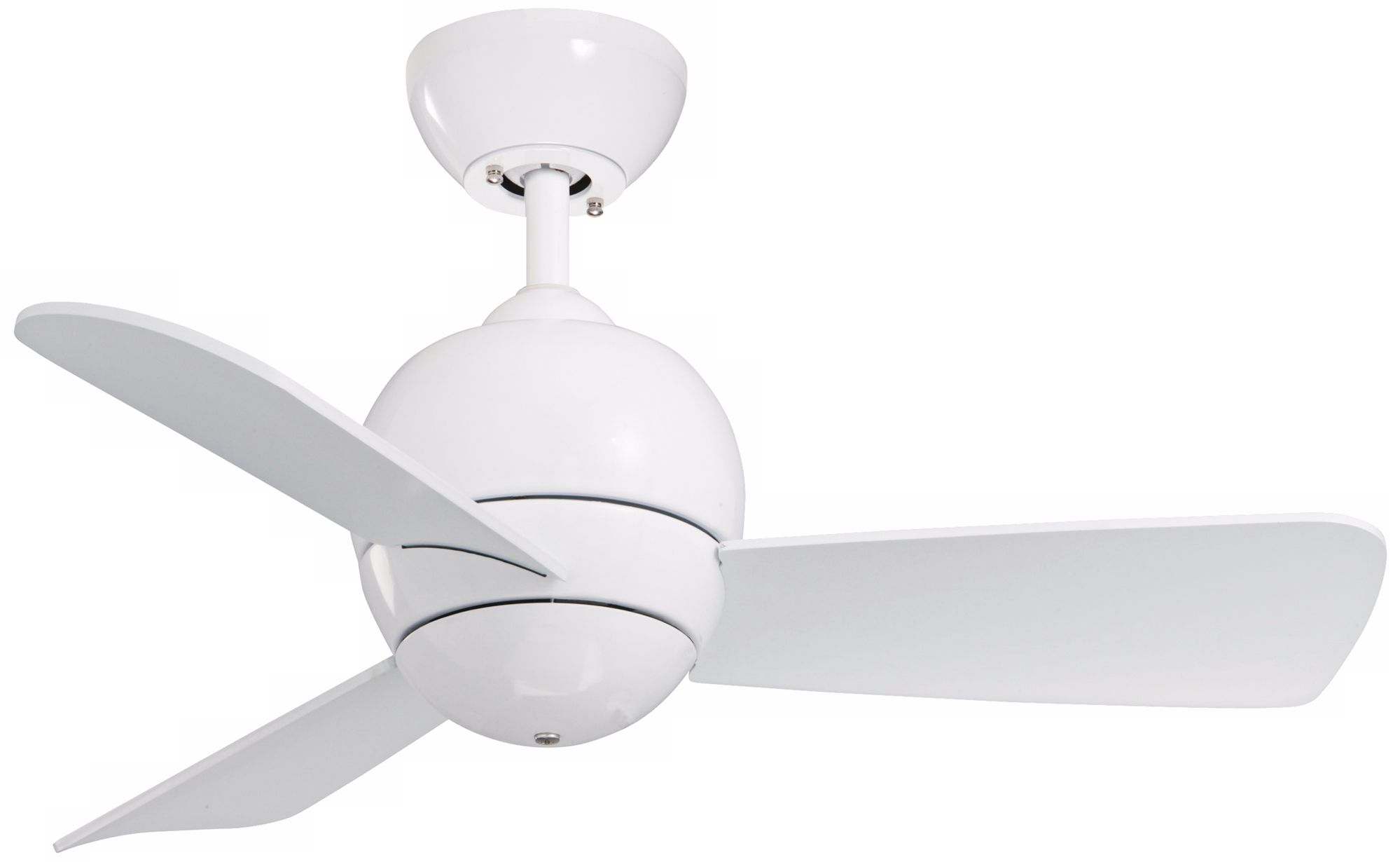 30" Tilo White Ceiling Fan