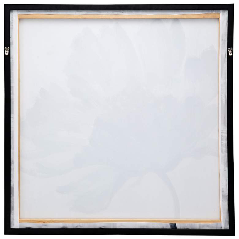 Image 6 30" x 30" Blue & White Embellished & Hand-Painted Floral more views