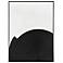 30" x 39" Abstract Black & Ivory Hand Painted Canvas Wall Art