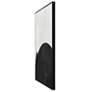 3_30" x 39" Abstract Black & Ivory Hand Painted Canvas Wall Art more views