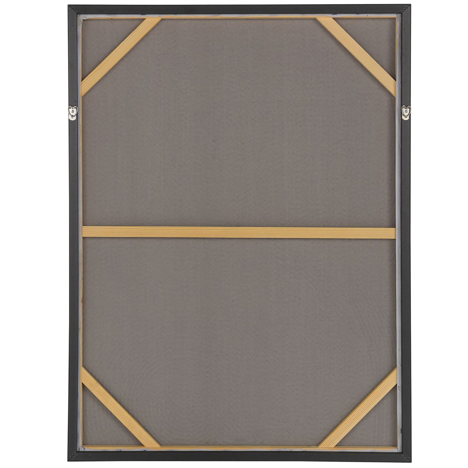 Image 4 30" x 39" Abstract Black & Ivory Hand Painted Canvas Wall Art more views