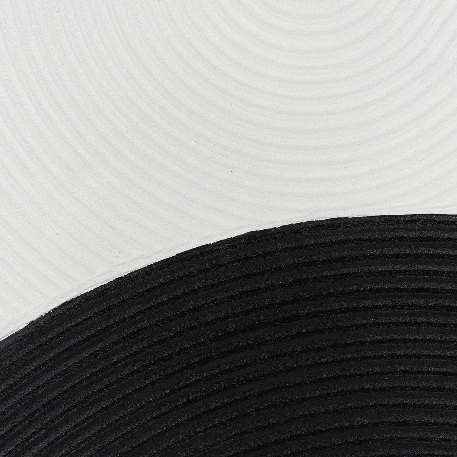 Image 5 30" x 39" Abstract Black & Ivory Hand Painted Canvas Wall Art more views