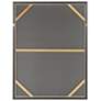 4_30" x 39" Abstract Black, Gold & White Hand Painted Canvas Wa more views