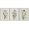 30" x 39" Flowers Black and Beige Hand Painted Canvas Wall Art